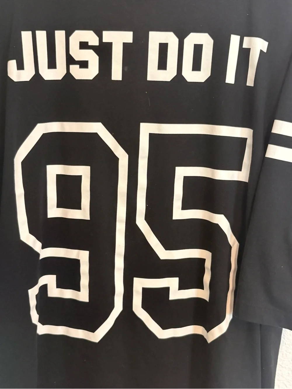 Nike Black Long Sleeve Tee with White 